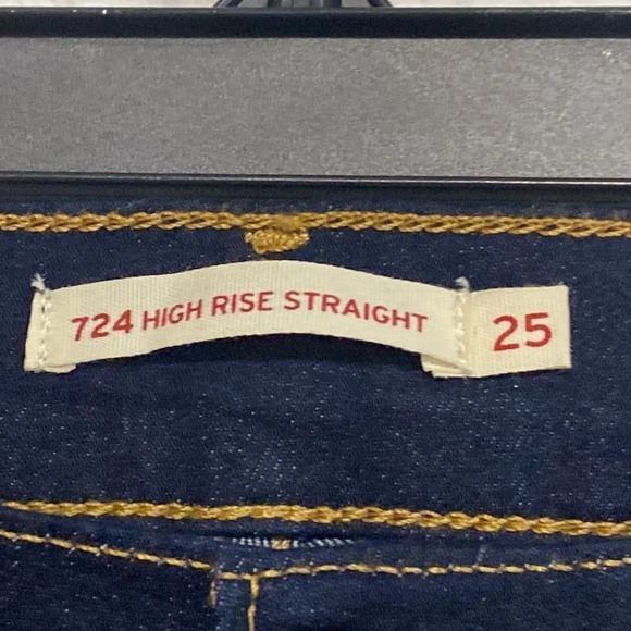 Levi's NWOT 724 High Rise Straight Leg Jeans Size 25 - Picture 8 of 15